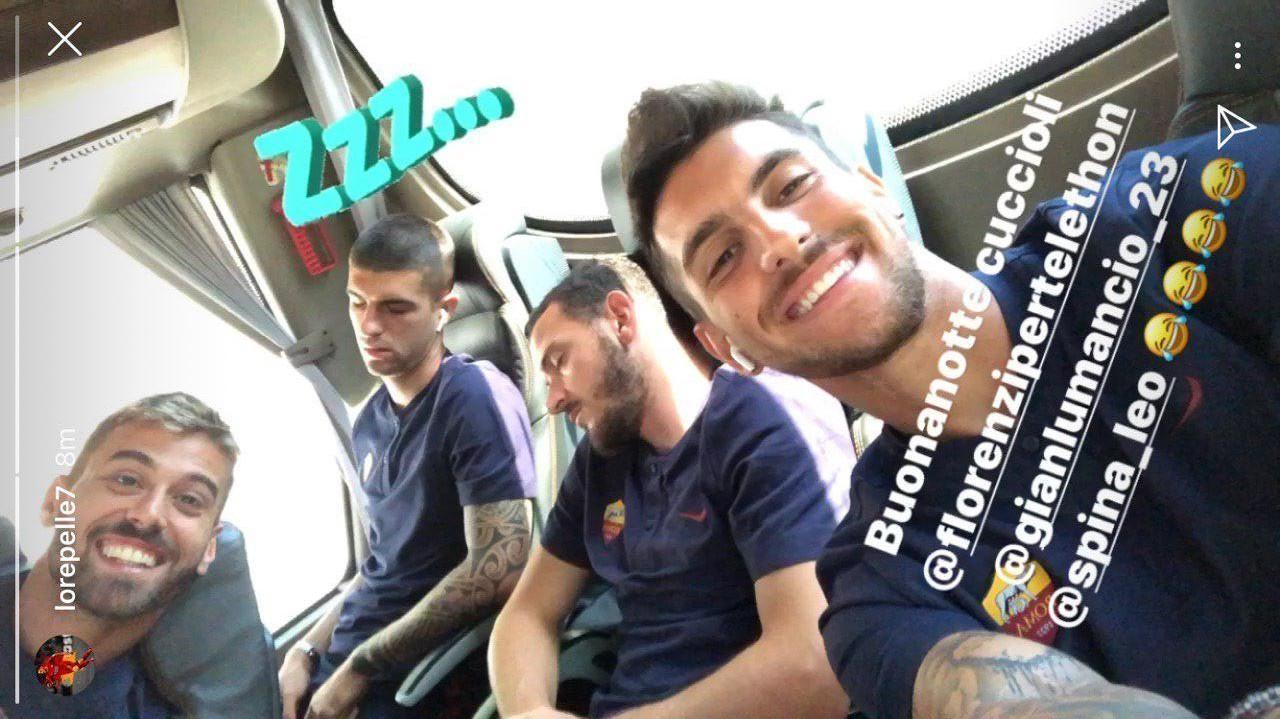 La foto postata da Lorenzo Pellegrini