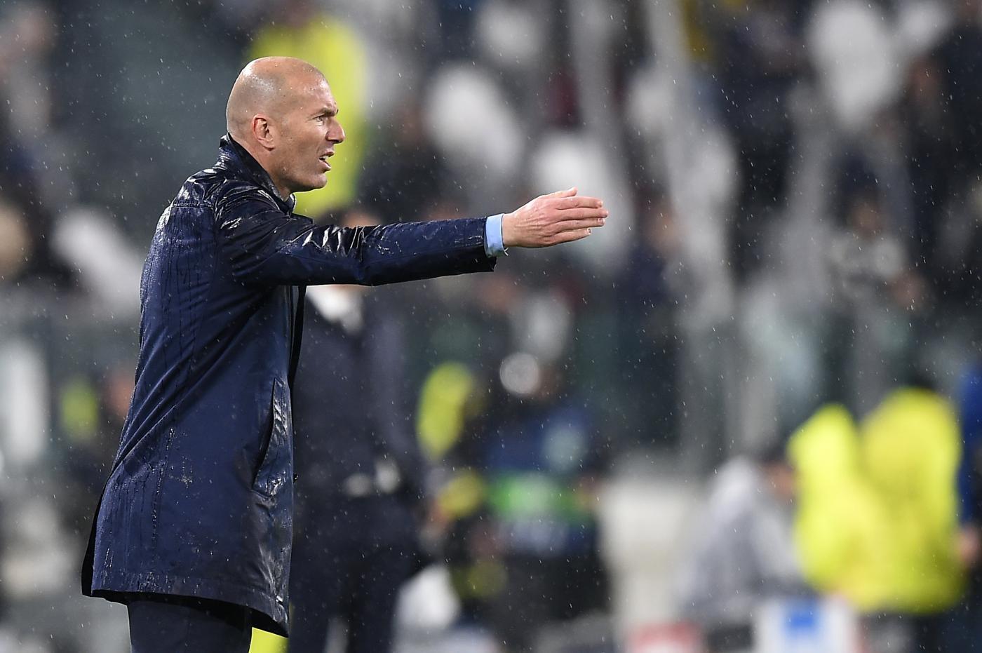 Il tecnico del Real Madrid, Zinedine Zidane, di LaPresse