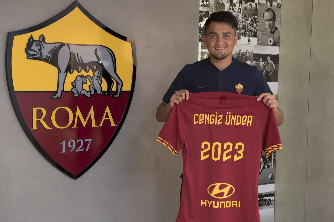 Cengiz Ünder, il turco ha da poco rinnovato il suo contratto con la Roma, di LaPresse