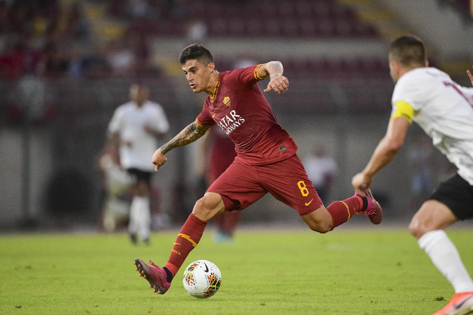 Diego Perotti in campo nel pre-campionato, di LaPresse