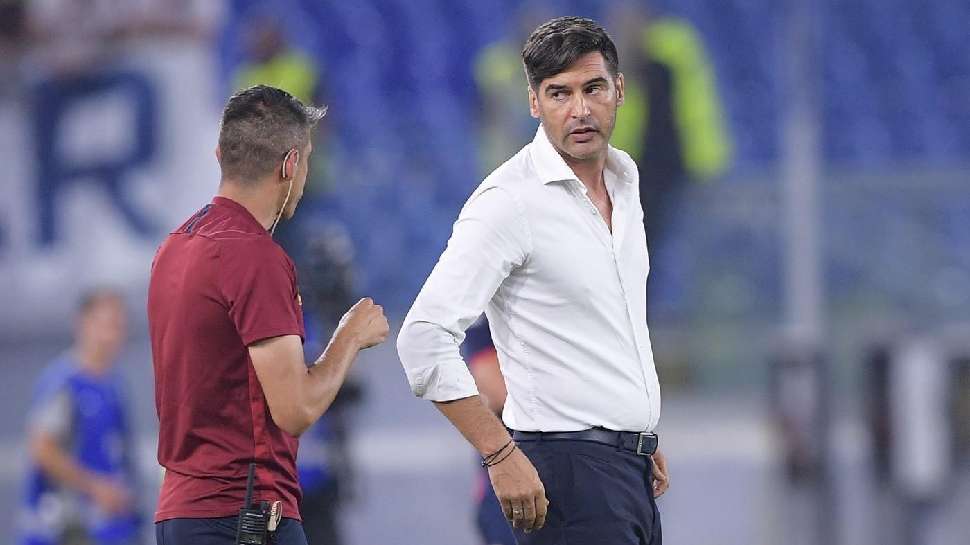 Paulo Fonseca durante Roma-Genoa, di LaPresse