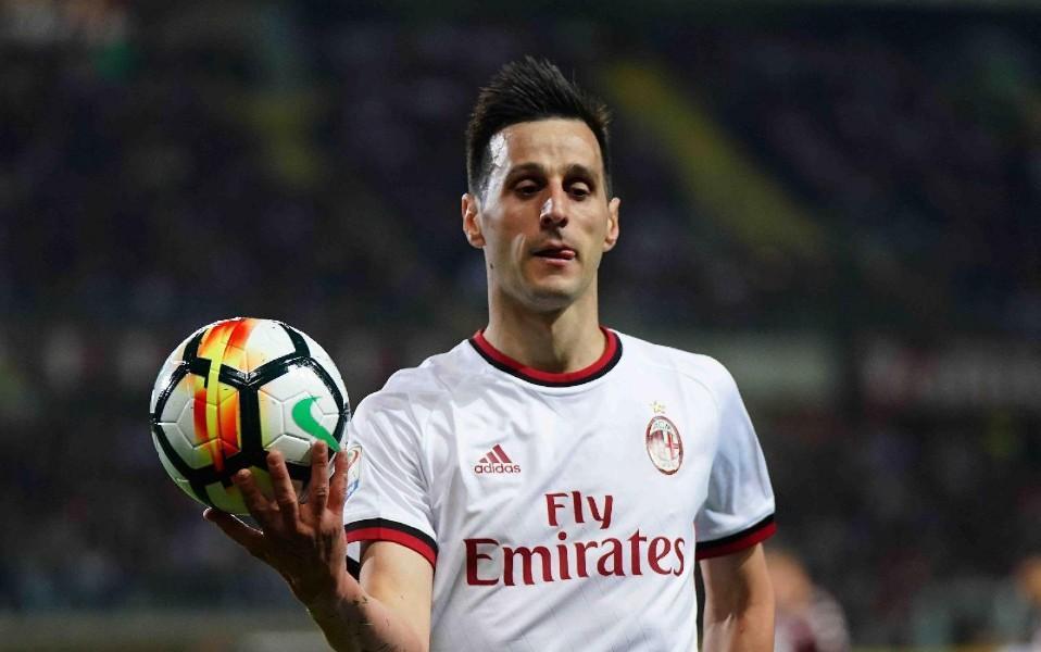 Nikola Kalinic con la maglia del Milan, di LaPresse