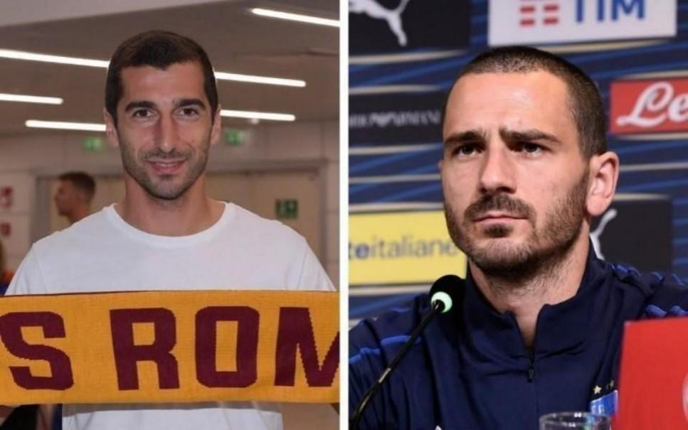 Mkhitaryan e Bonucci, di LaPresse