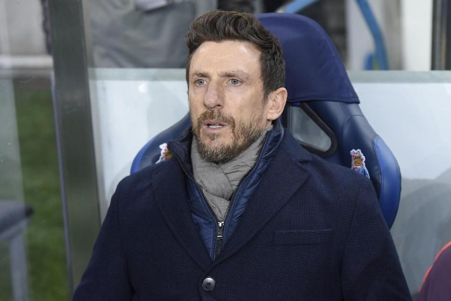 Eusebio Di Francesco durante una partita della Roma