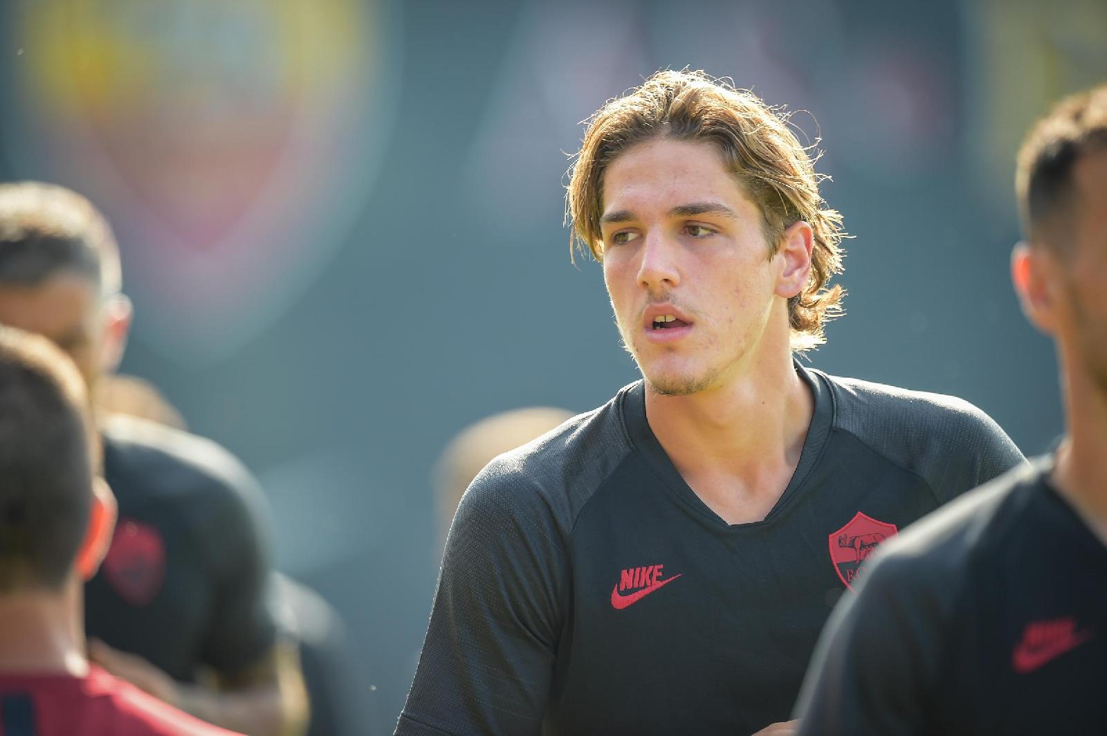 Zaniolo in allenamento, di LaPresse