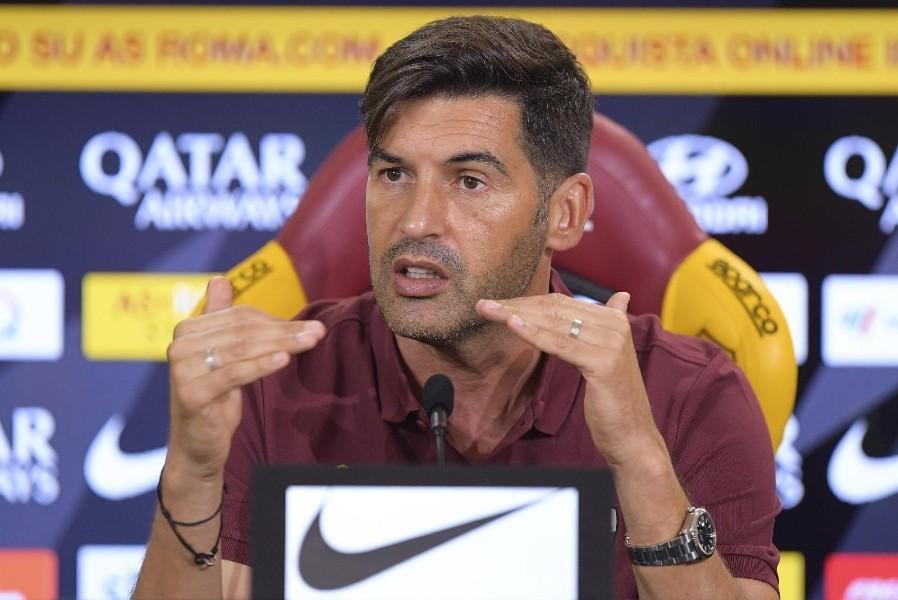 Paulo Fonseca in conferenza stampa, di LaPresse