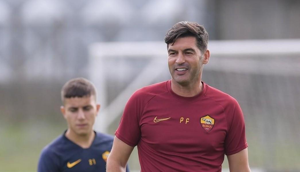 Paulo Fonseca in allenamento, di LaPresse