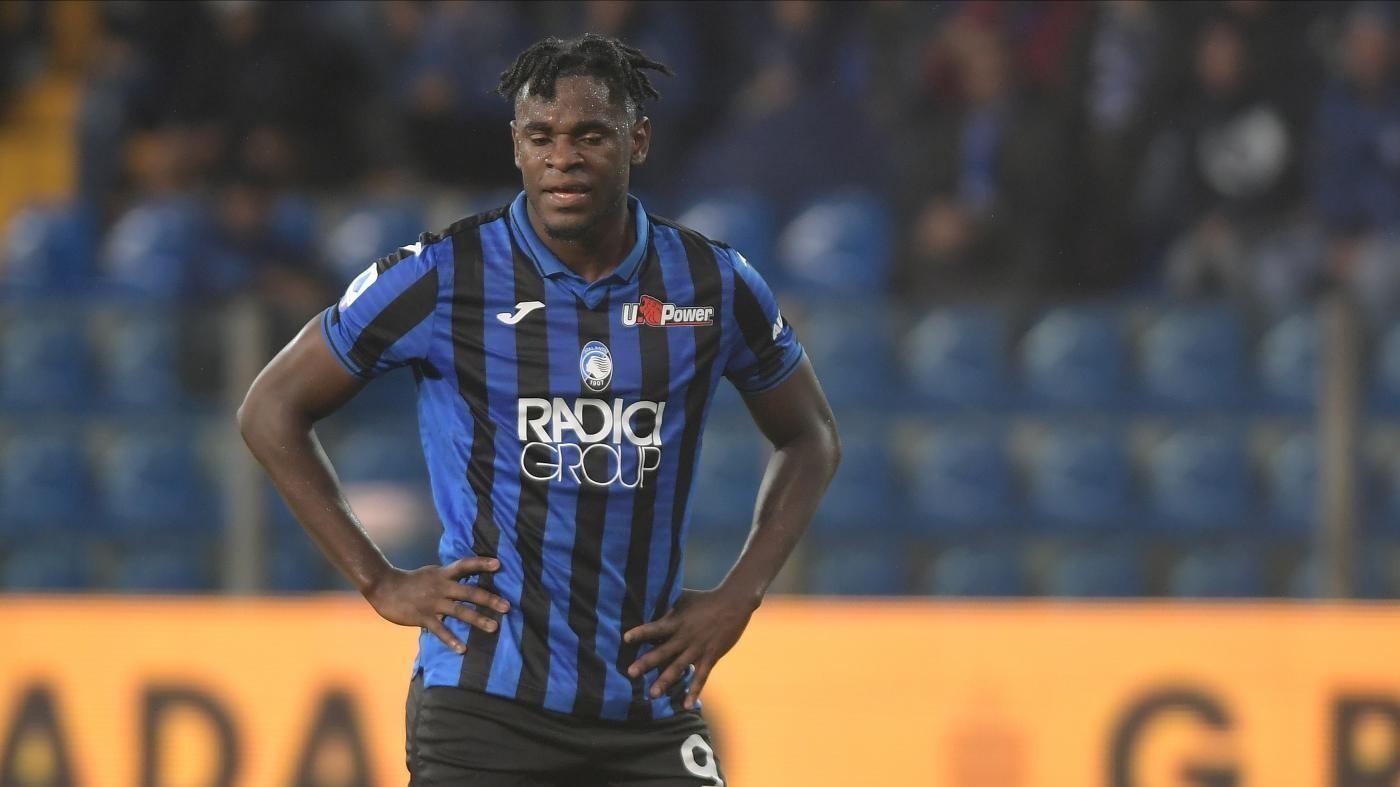 Zapata con la maglia dell'Atalanta