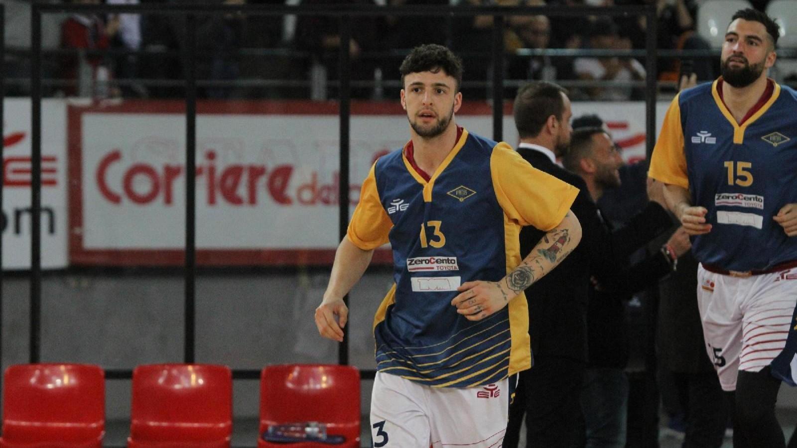 Il playmaker Tommaso Baldasso, cresciuto nella Virturs Bologna