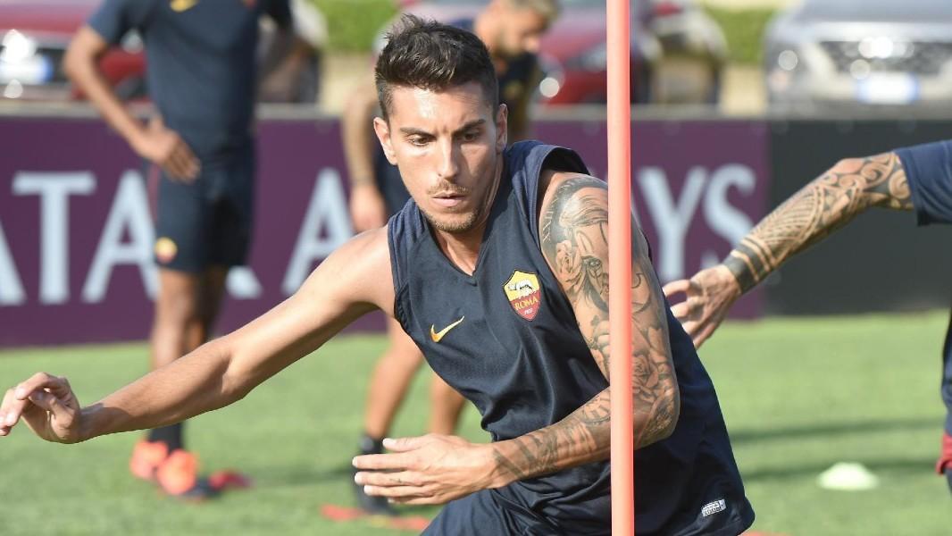 Lorenzo Pellegrini in allenamento, di LaPresse