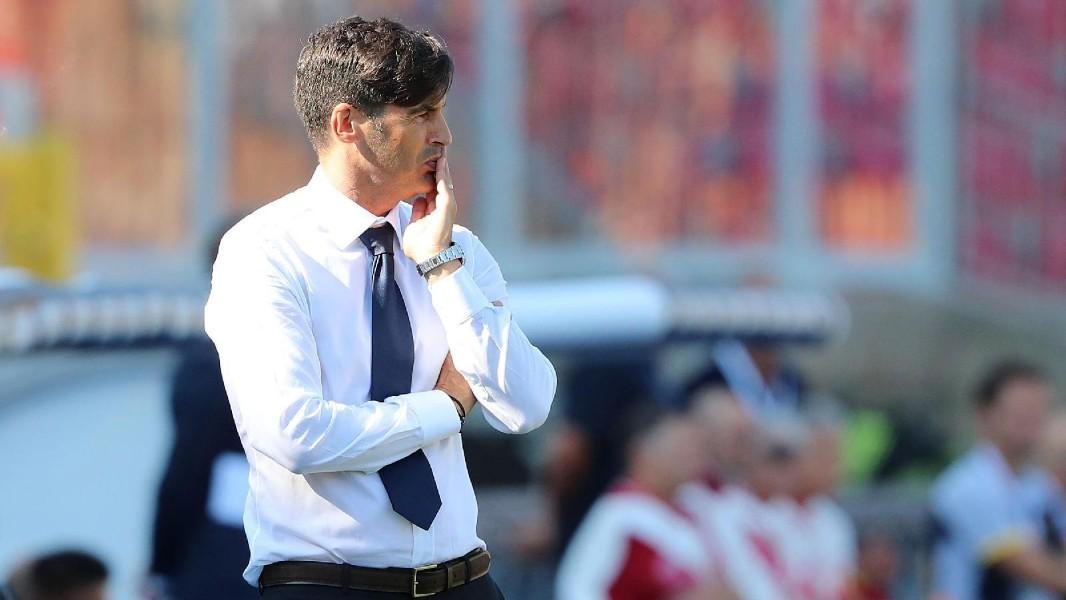 Paulo Fonseca durante Lecce-Roma, di LaPresse