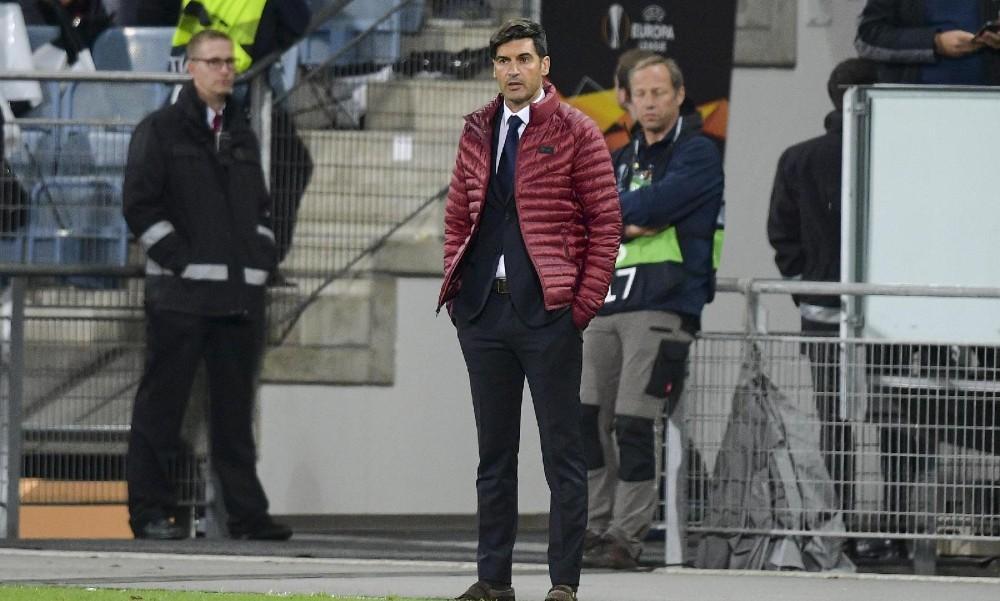 Paulo Fonseca durante Wolfsberger-Roma, di LaPresse