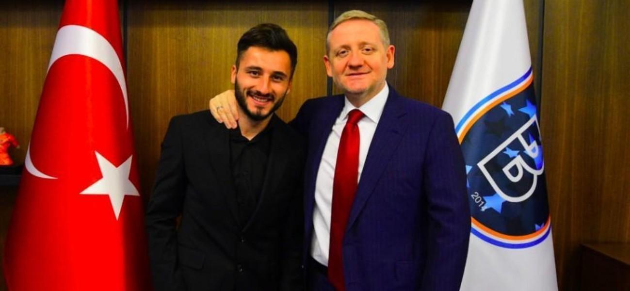 Sahin con il presidente del Basaksehir