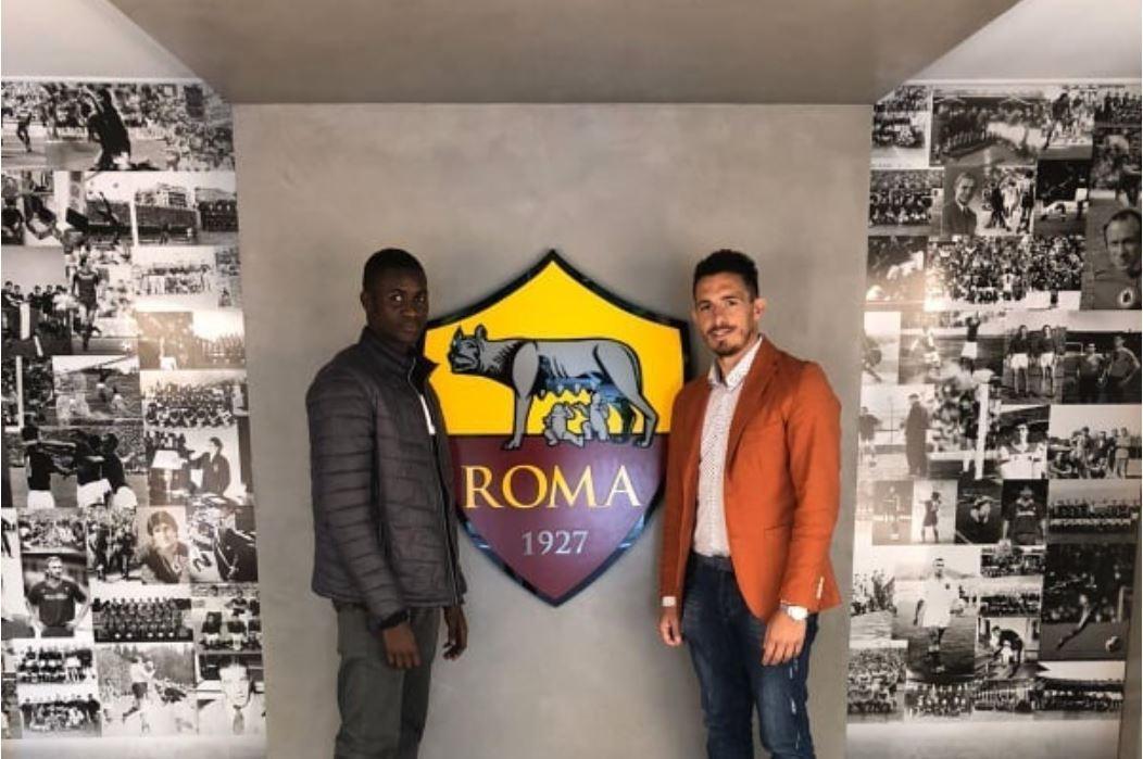 Codou insieme al ds dell'Afro Napoli United, Pietro Varriale