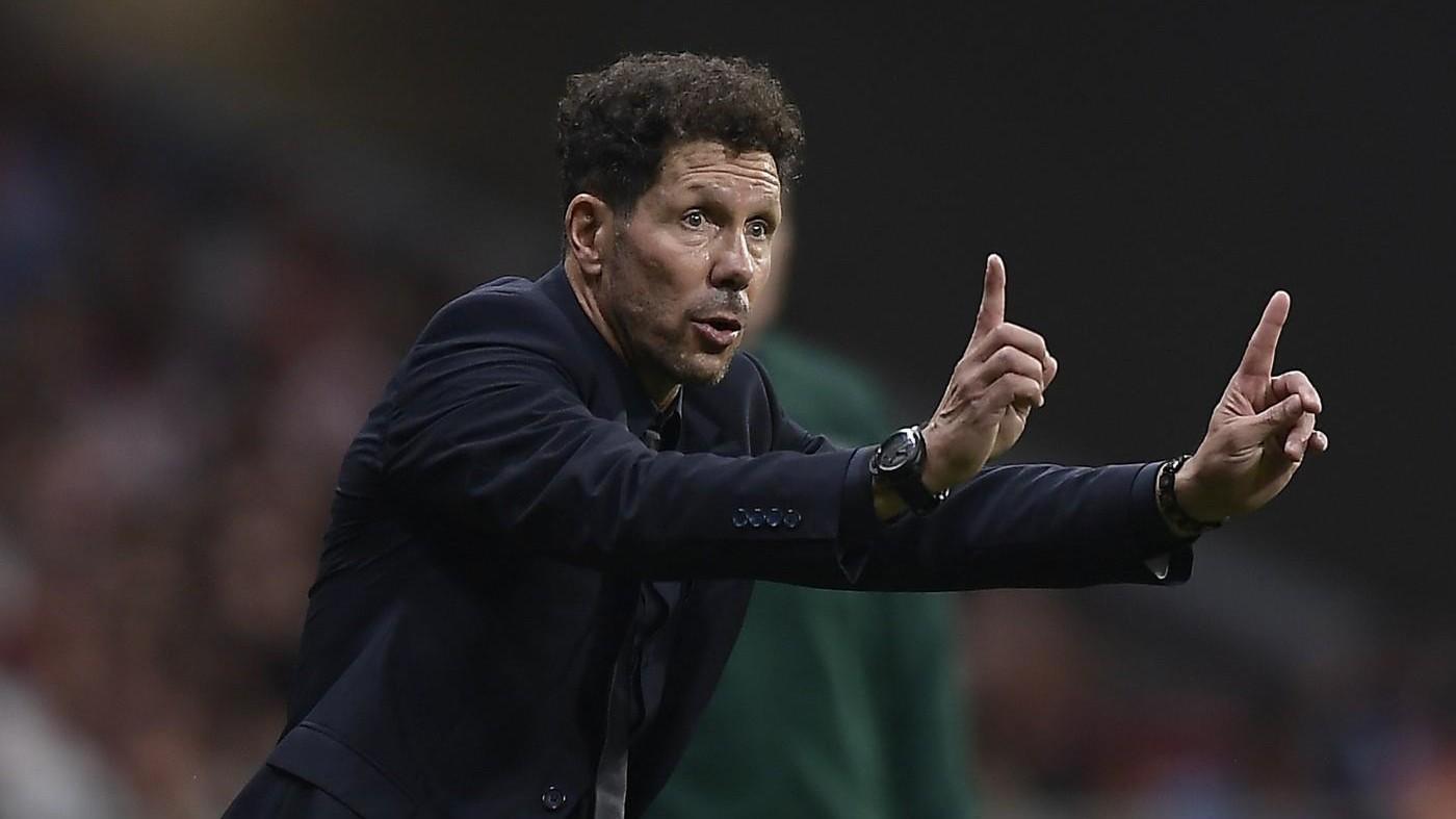 Diego Pablo Simeone, allenatore dell'Atletico, di LaPresse