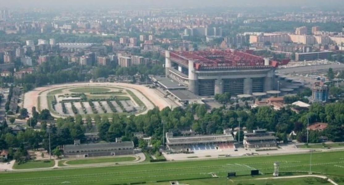 Lo stadio Meazza e l'area di San Siro.