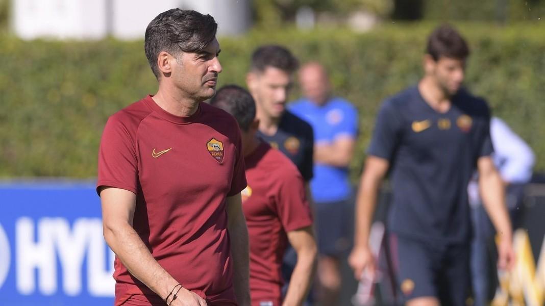 Paulo Fonseca in allenamento, di LaPresse