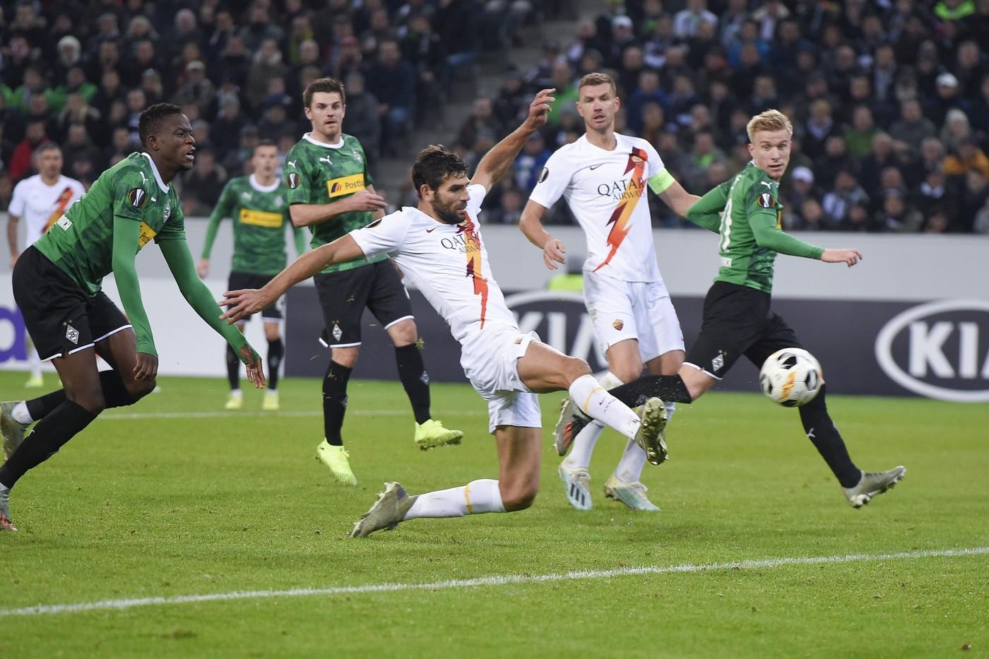 Fazio durante Borussia-Roma, di LaPresse