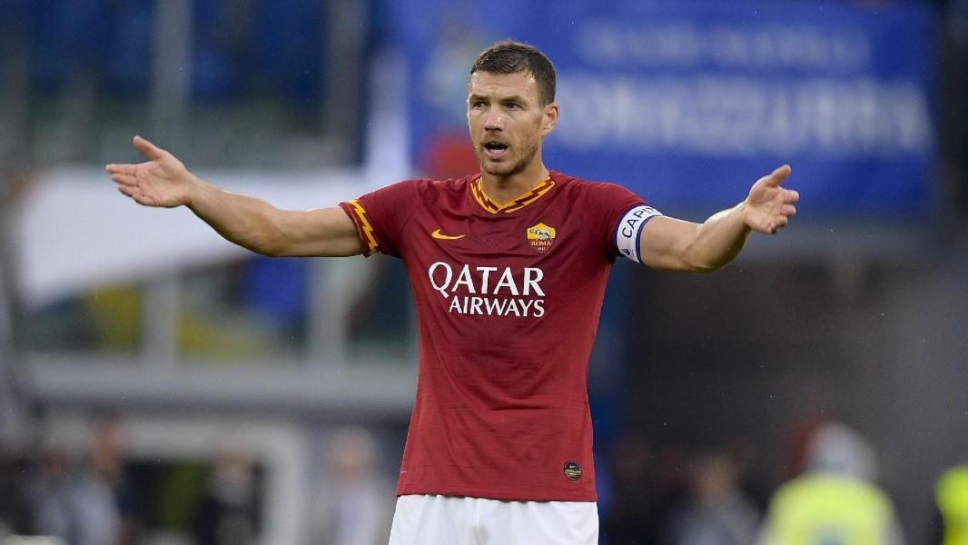 Edin Dzeko ha iniziato la quinta stagione con la Roma, di LaPresse