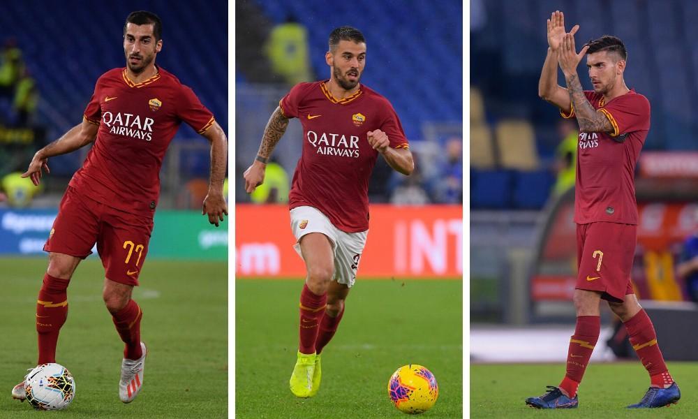 Mkhitaryan, Spinazzola e Pellegrini, di LaPresse