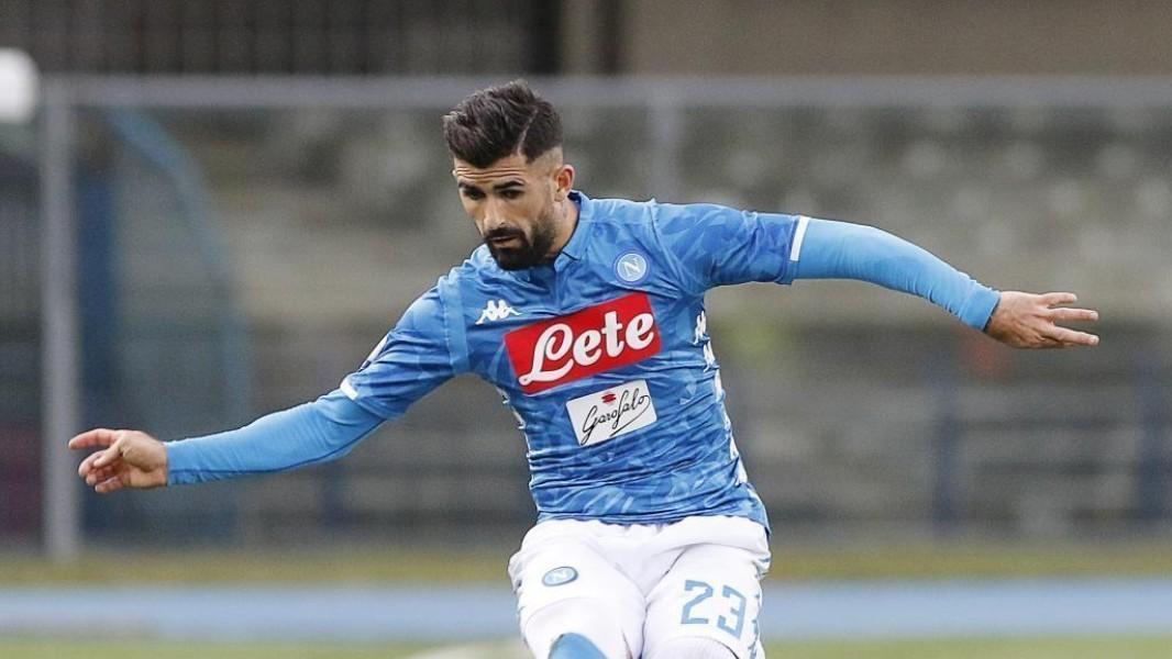 Hysaj con la maglia del Napoli, il suo nome nei mesi scorsi è stato accostato alla Roma, di LaPresse