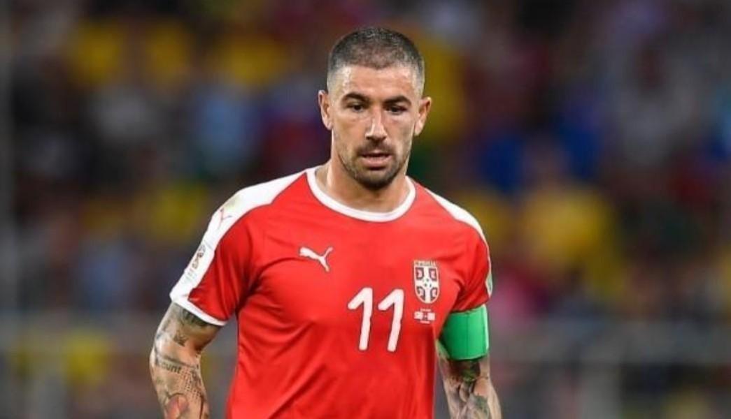 Aleksandar Kolarov con la maglia della Serbia, di LaPresse