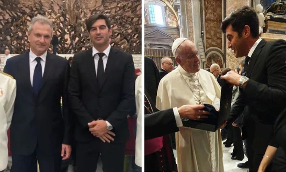 Guido Fienga e Paulo Fonseca incontrano il Papa per la Giornata Mondiale dei Poveri