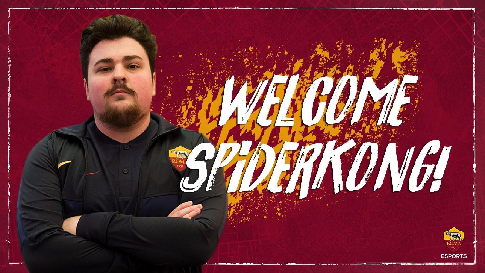 Miguel Bilhar, alias SpiderKong, è il nuovo proplayer ingaggiato dalla Roma eSports