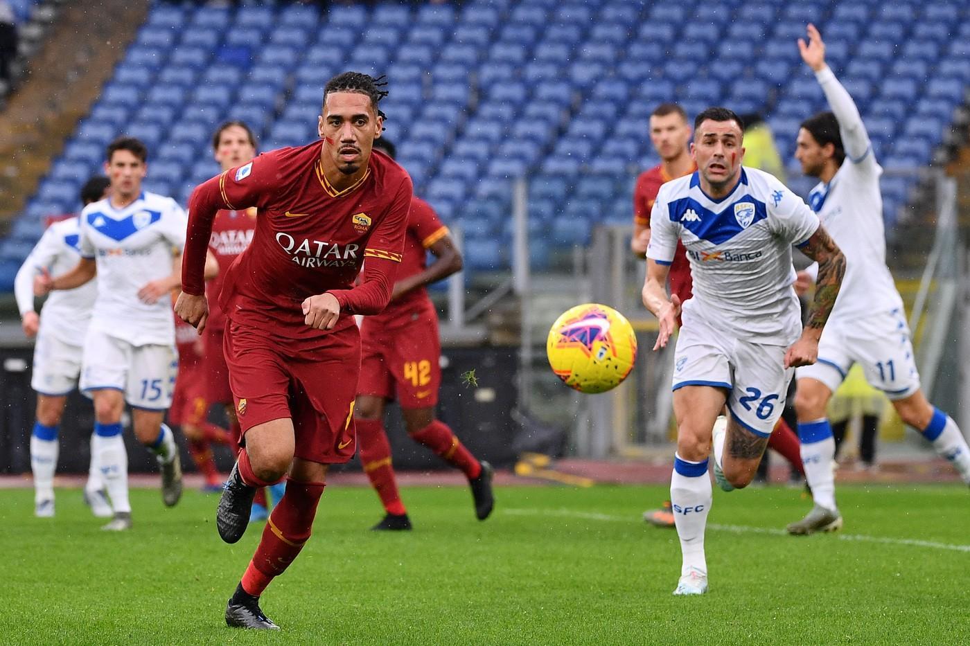 Smalling durante Roma-Brescia, di LaPresse