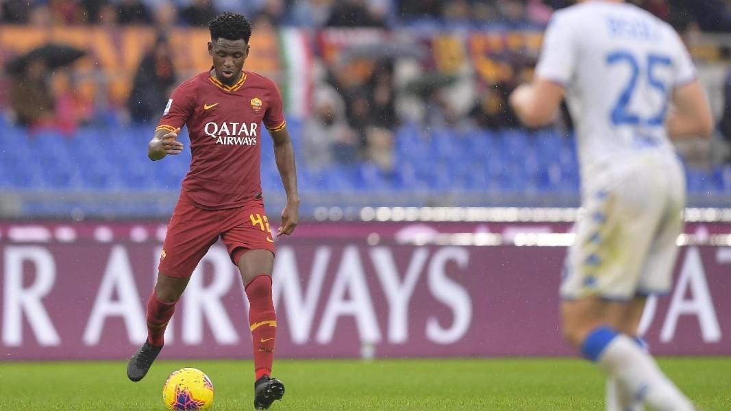 Diawara in azione contro il Brescia