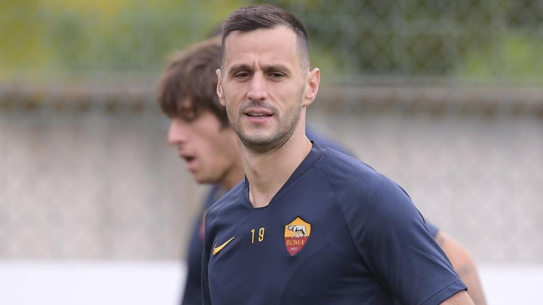 Nikola Kalinic in allenamento, di LaPresse