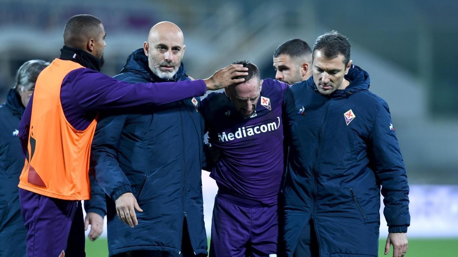 Tegola Ribery per la Fiorentina, di LaPresse