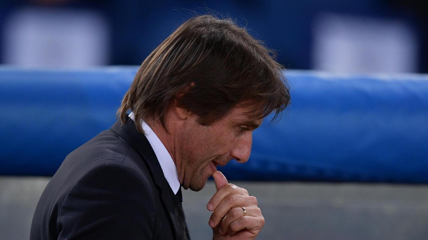 Antonio Conte durante Roma-Chelsea del 2017, di LaPresse