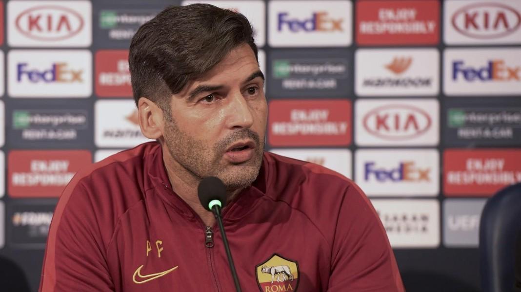 Paulo Fonseca in conferenza stampa, di LaPresse