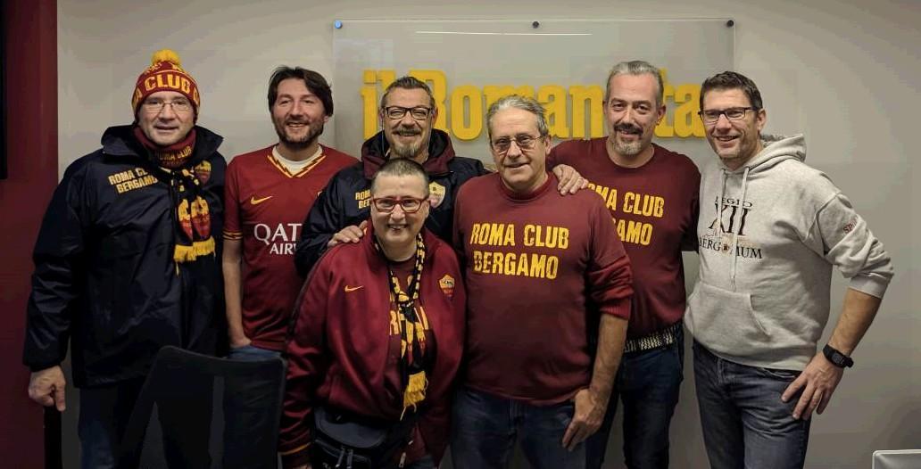 il Roma Club Bergamo nella redazione de “Il Romanista”