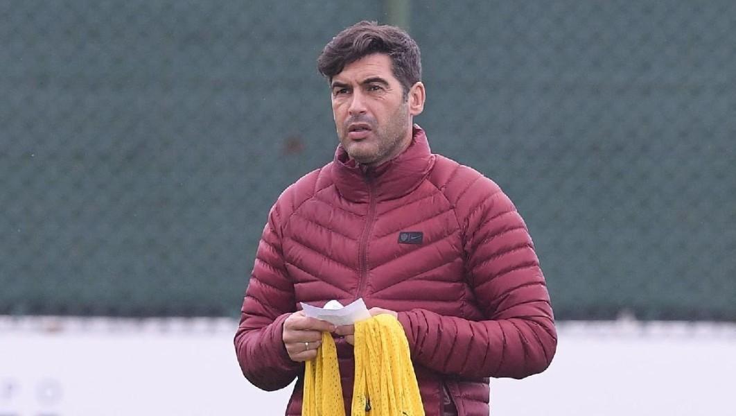 Paulo Fonseca in allenamento, di LaPresse