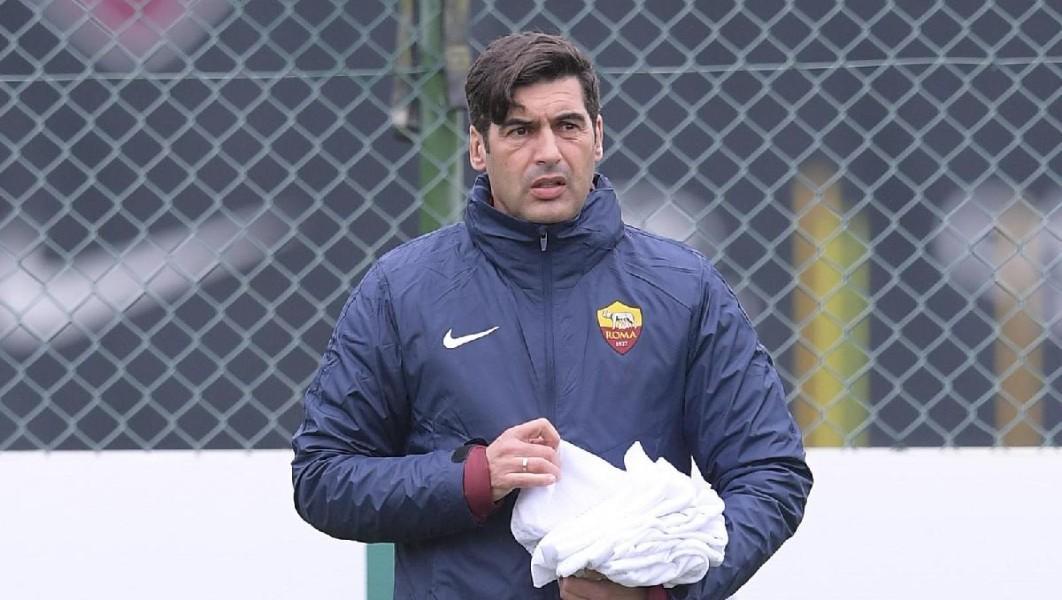 Paulo Fonseca in allenamento, di LaPresse