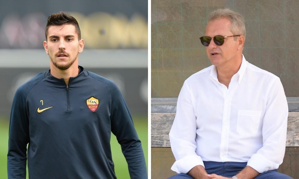 Lorenzo Pellegrini e il Ceo Guido Fienga, di LaPresse