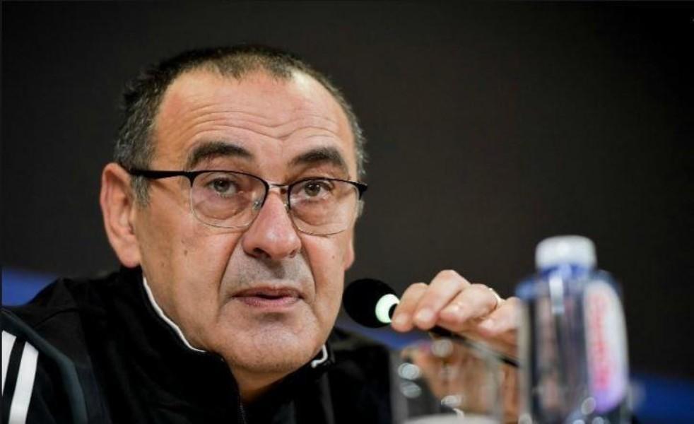 Maurizio Sarri in conferenza