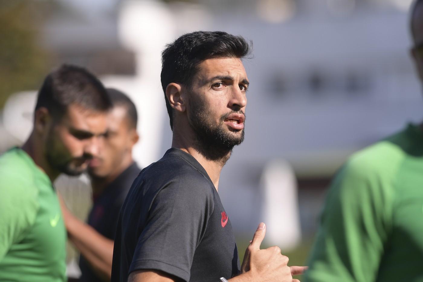 Javier Pastore in allenamento, di LaPresse