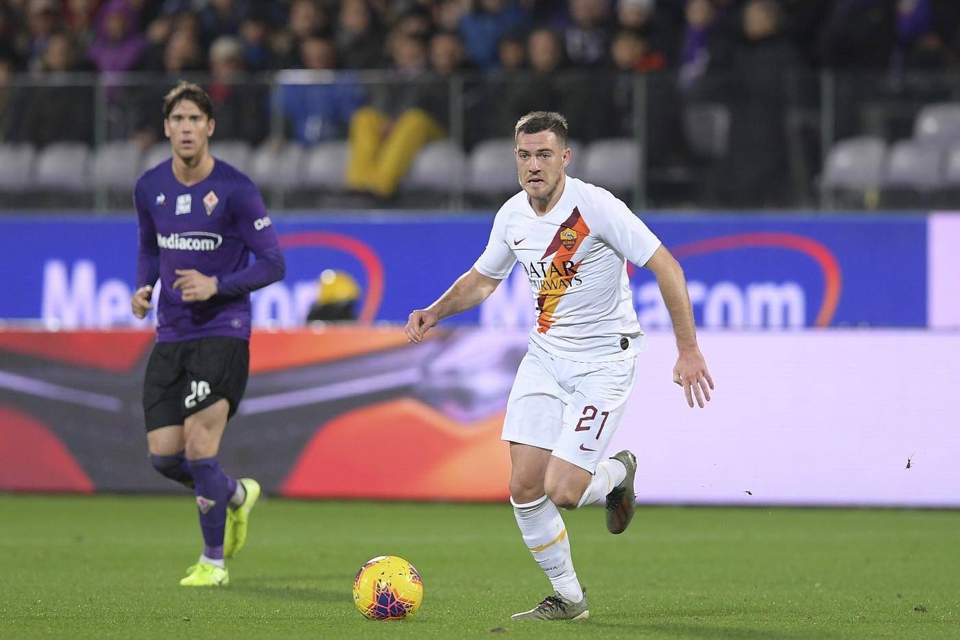 Veretout in campo con la Roma, di LaPresse