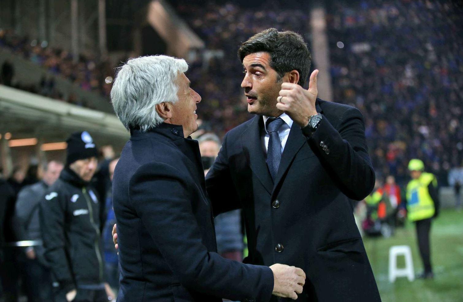 Gasperini e Fonseca, tecnici di Atalanta e Roma, di Mancini