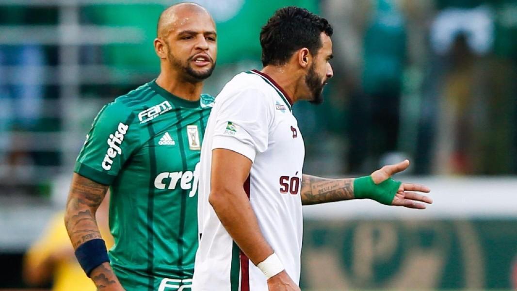 Felipe Melo con la maglia del Palmeiras