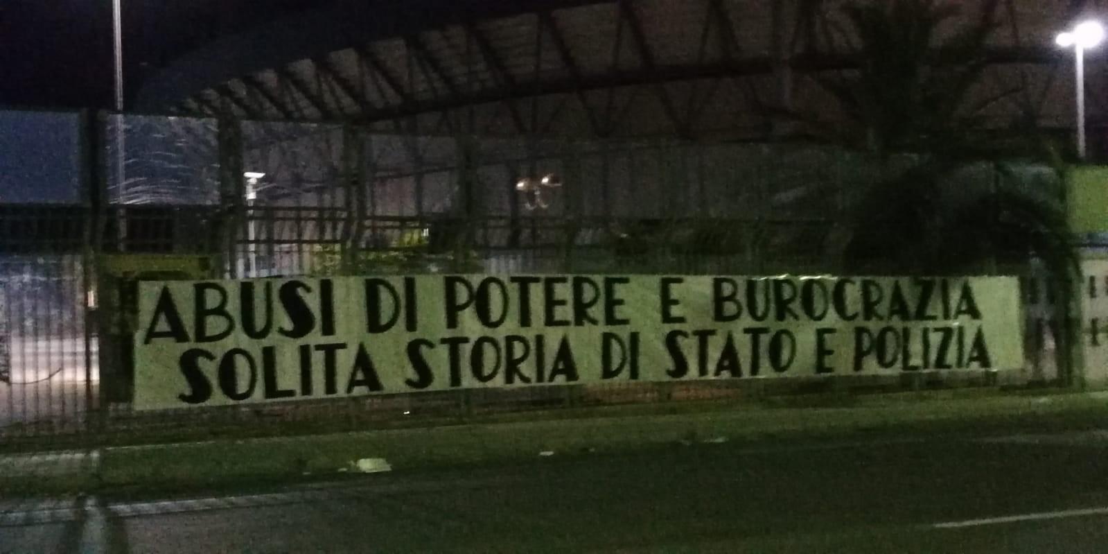 Striscione ultras Palermo