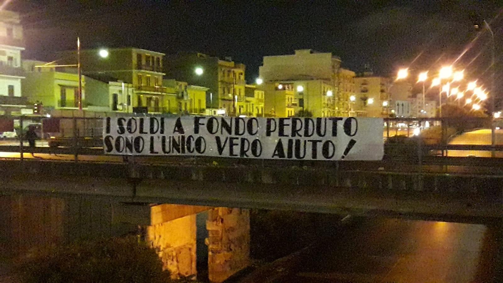 Striscione ultras Palermo