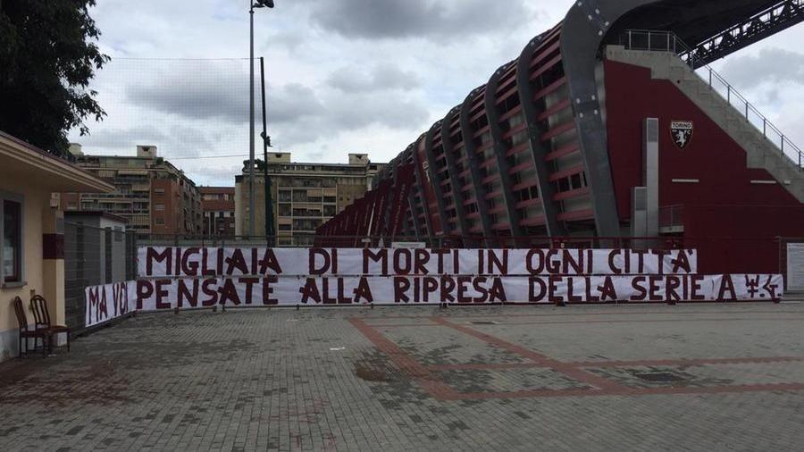 Striscione ultras Torino