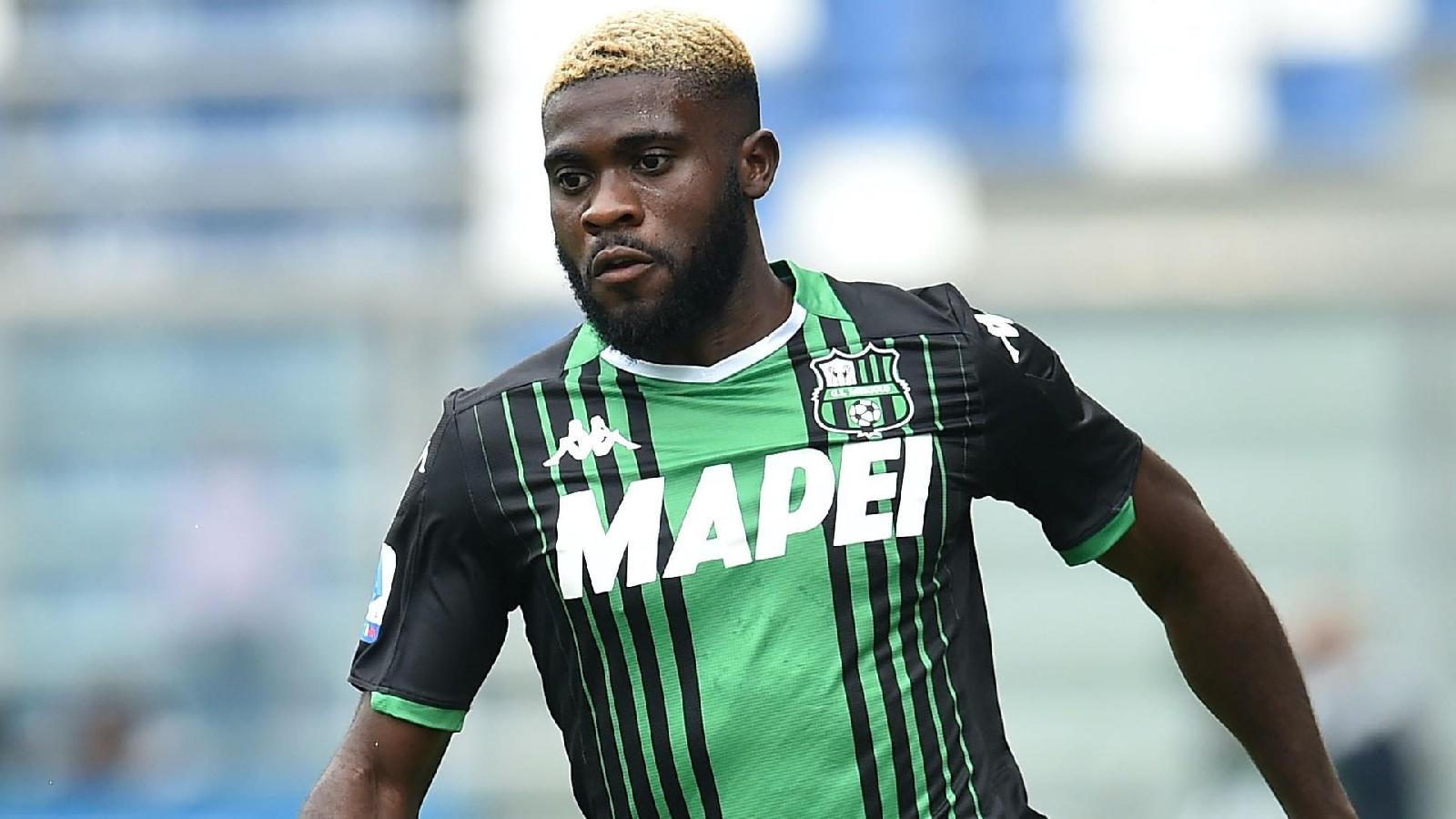 Jeremie Boga con la maglia del Sassuolo