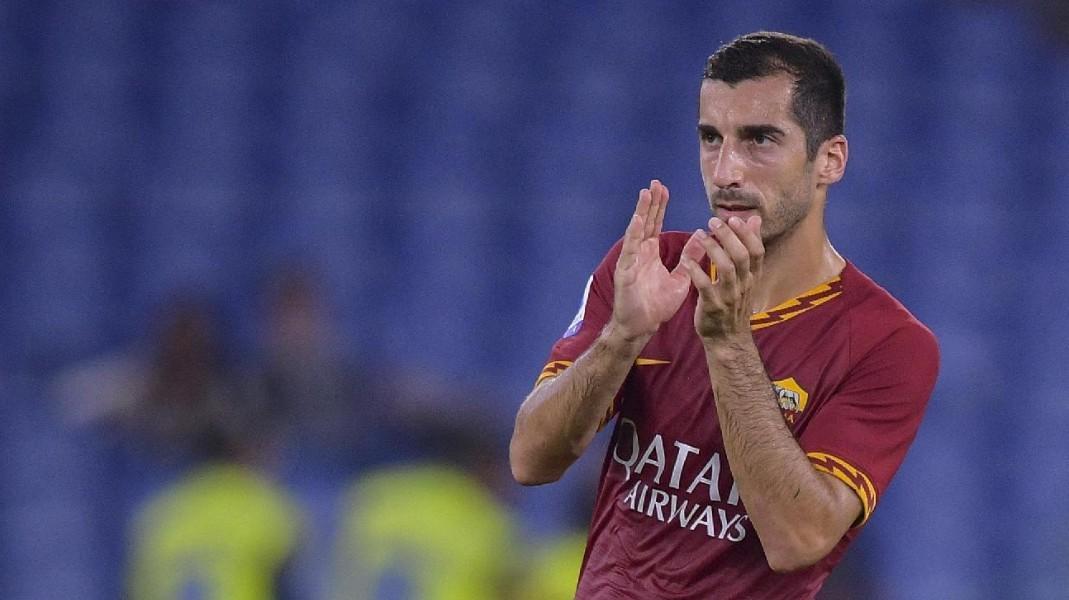 Mkhitaryan con la maglia della Roma, di LaPresse