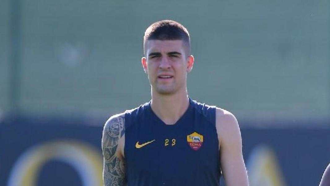 Gianluca Mancini in allenamento, di LaPresse