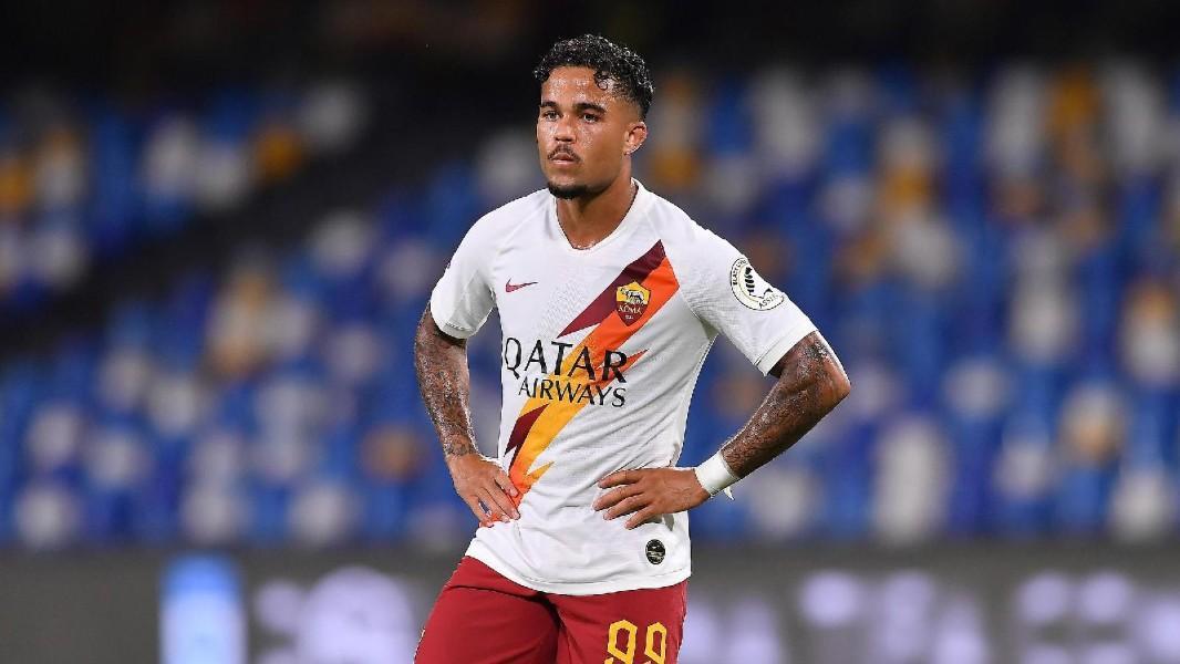 Justin Kluivert durante Napoli-Roma, di LaPresse